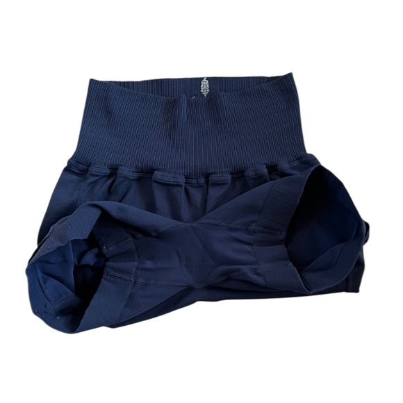 FP Movement by Free People Blue Good Karma Tennis Athletic Shorts NWOT - Picture 3 of 5